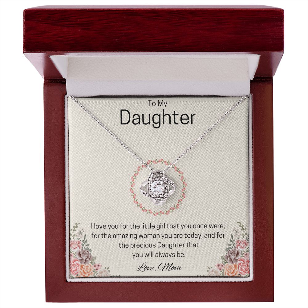 To My Daughter | Love Knot Necklace (Mom)