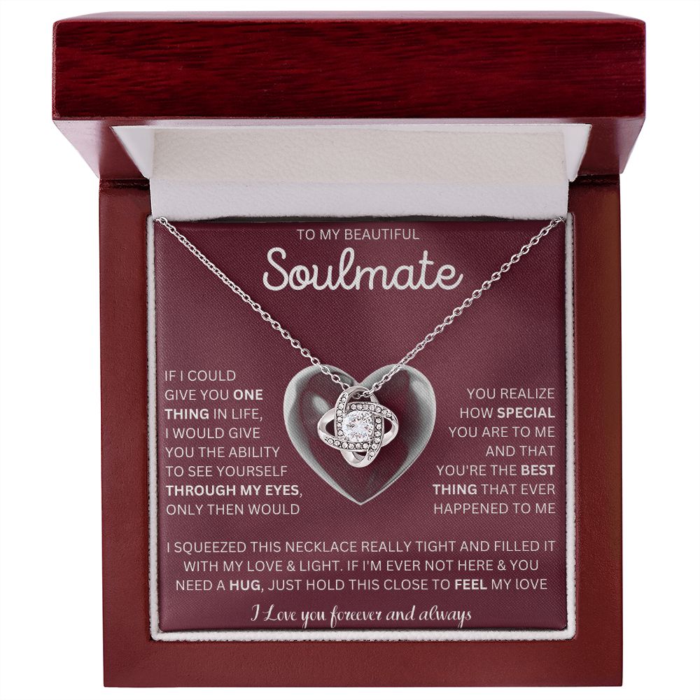 To My Soulmate | Love Knot Necklace