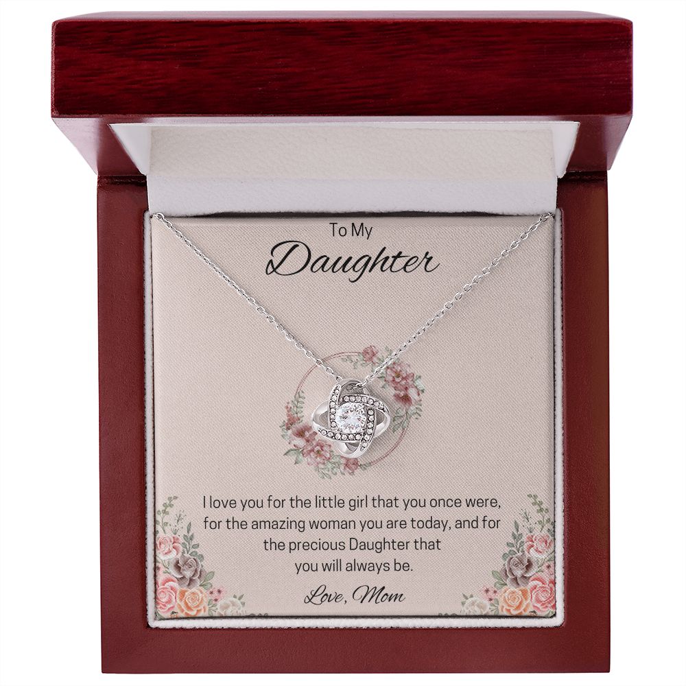 To My Daughter | Love Knot Necklace (Mom)