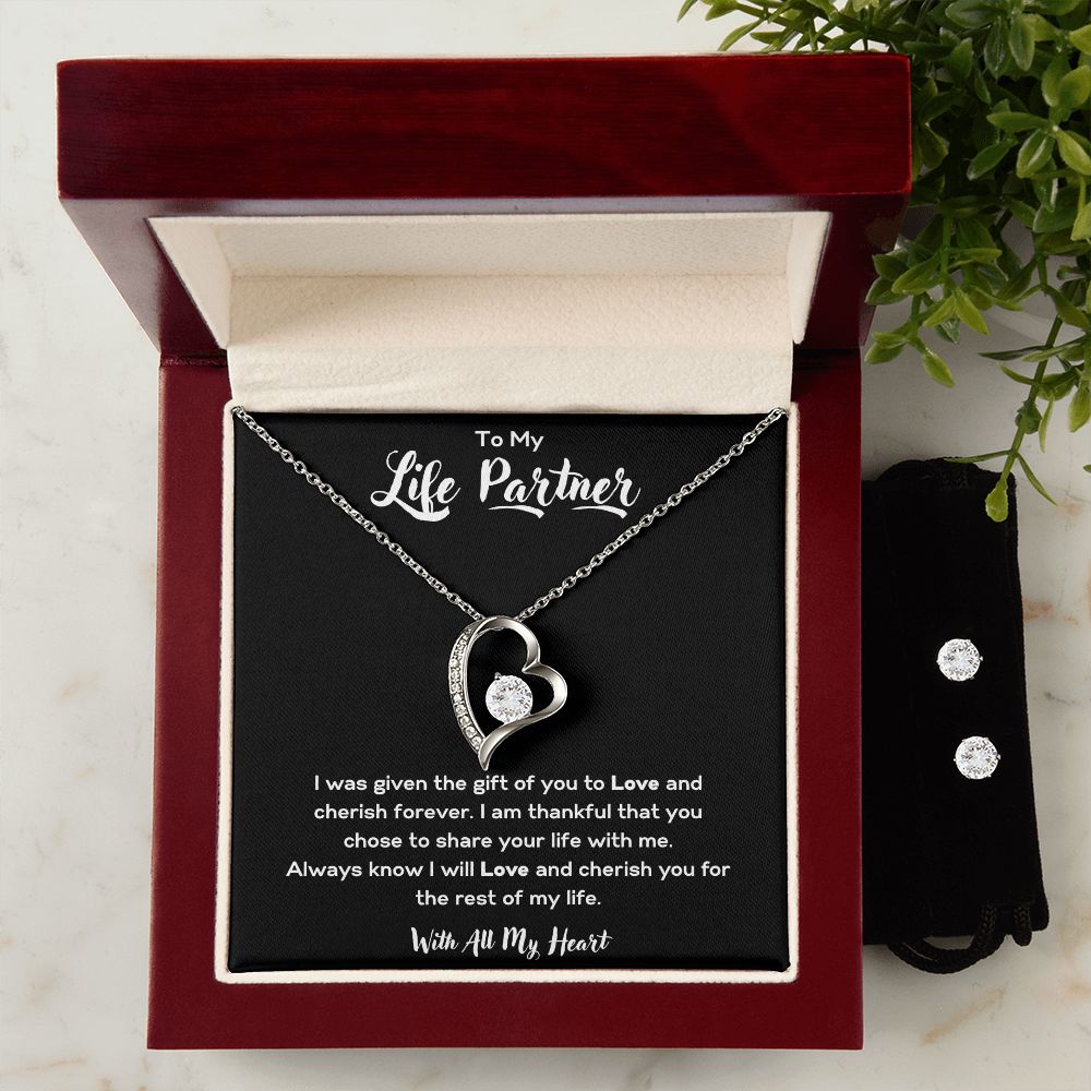 To My Life Partner | Forever Love Necklace