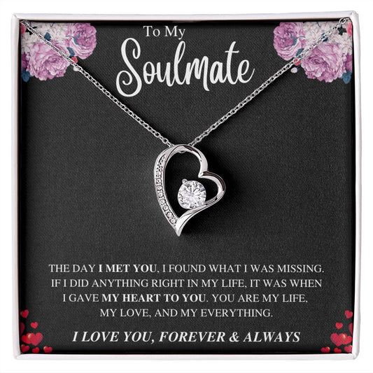 To My Soulmate | Forever Love Necklace