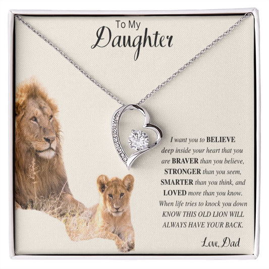 To My Daughter | Forever Love Necklace (Dad)