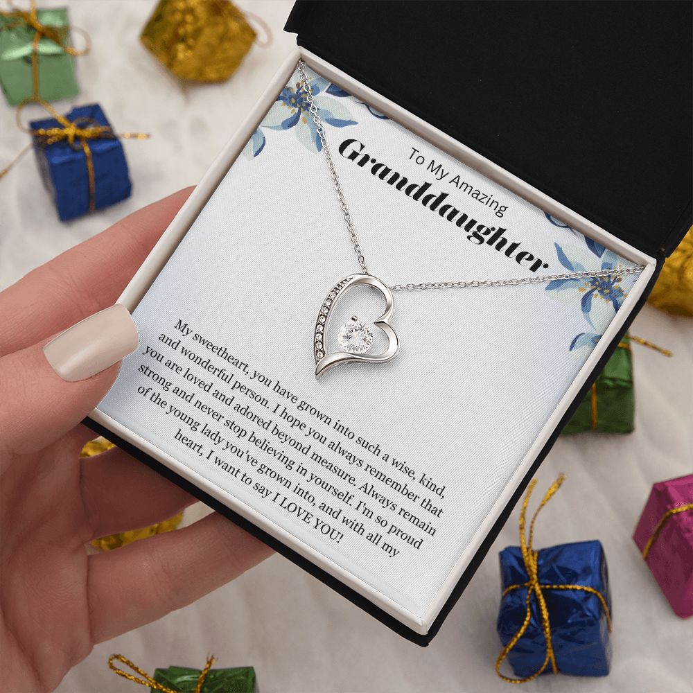 To My Amazing Granddaughter | Forever Love Necklace