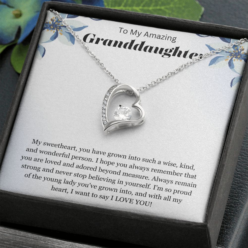 To My Amazing Granddaughter | Forever Love Necklace