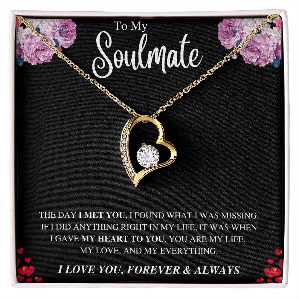 To My Soulmate | Forever Love Necklace