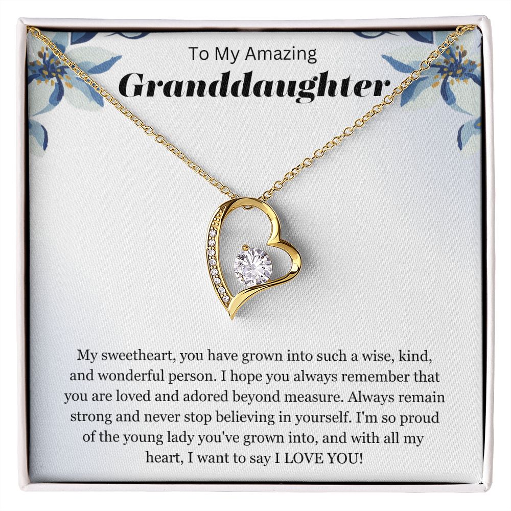 To My Amazing Granddaughter | Forever Love Necklace