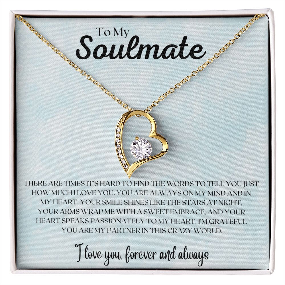 To My Soulmate | Forever Love Necklace (There Are Times)