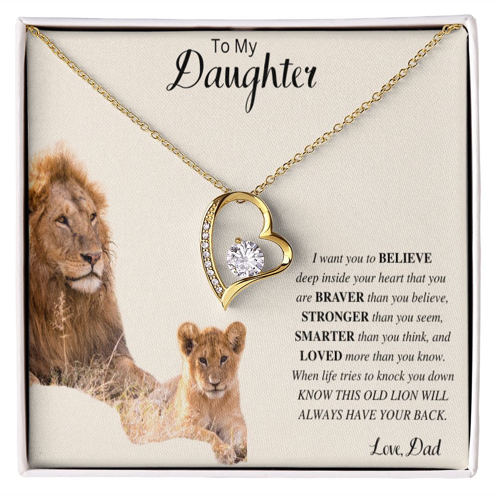 To My Daughter | Forever Love Necklace (Dad)