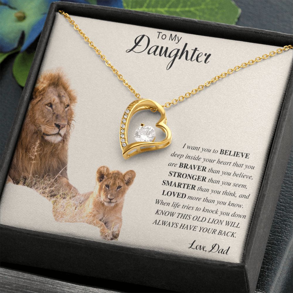 To My Daughter | Forever Love Necklace (Dad)